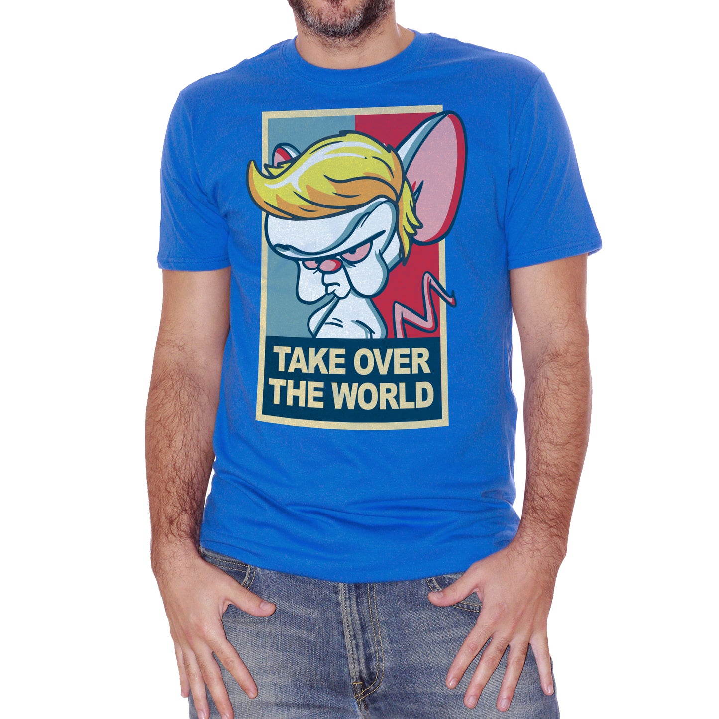 Royal Blue T-shirt Mignolo Col Prof Cartone Trump Elezioni America - Funny Choose ur Color CucShop