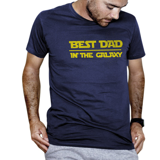 Dark Slate Gray T-Shirt Divertente Festa del Papà - Best Dad in the Galaxy - Father's Day - Chooseurcolor CucShop