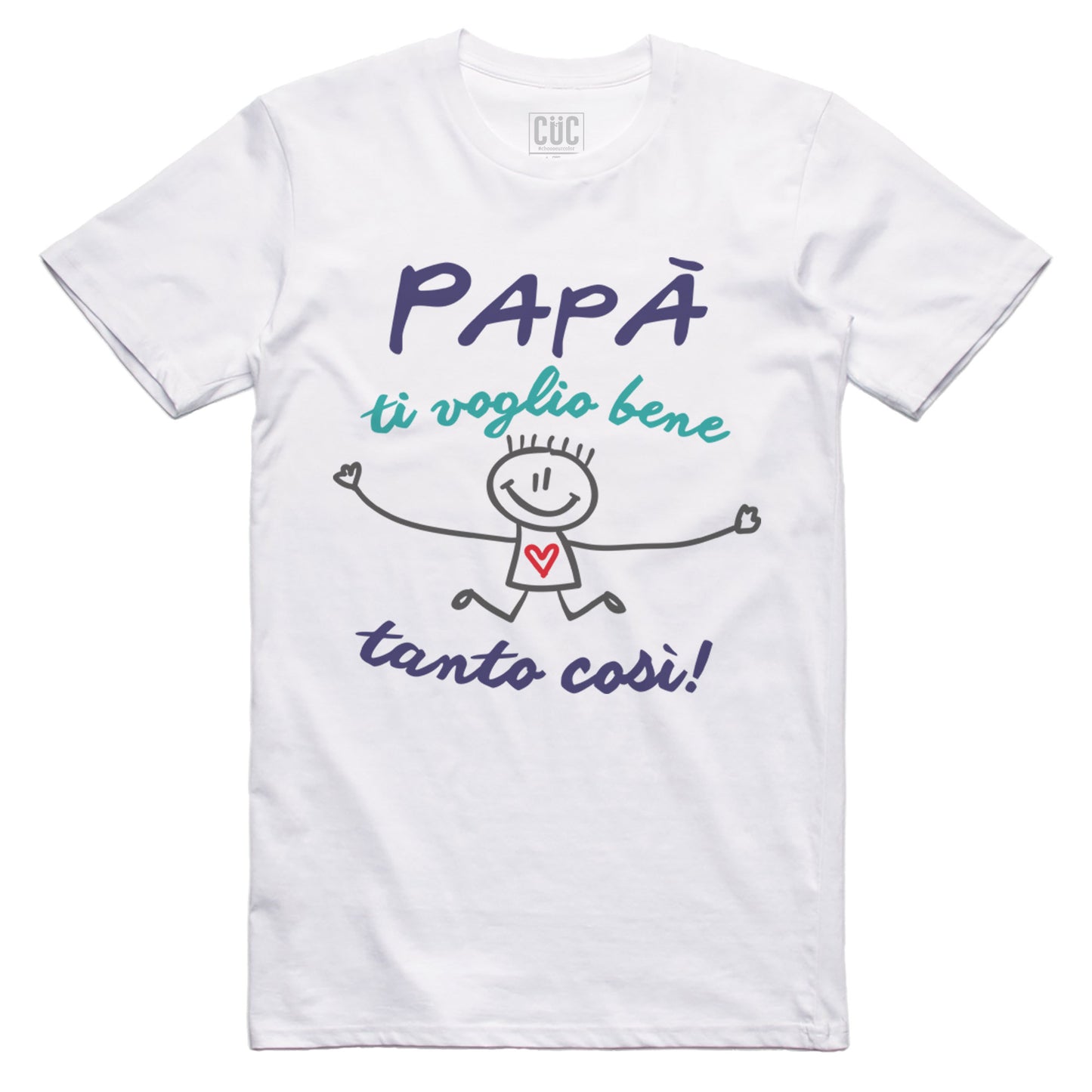 Lavender T-Shirt Divertente Festa del Papà - Ti voglio bene così TVB- Father's Day - Chooseurcolor CucShop