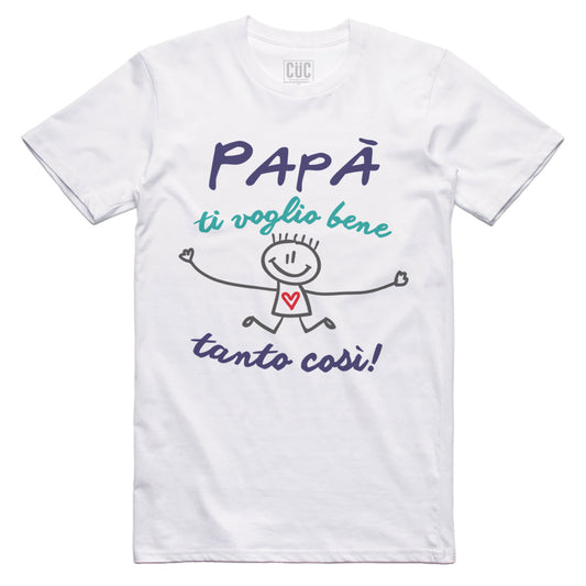 Lavender T-Shirt Divertente Festa del Papà - Ti voglio bene così TVB- Father's Day - Chooseurcolor CucShop
