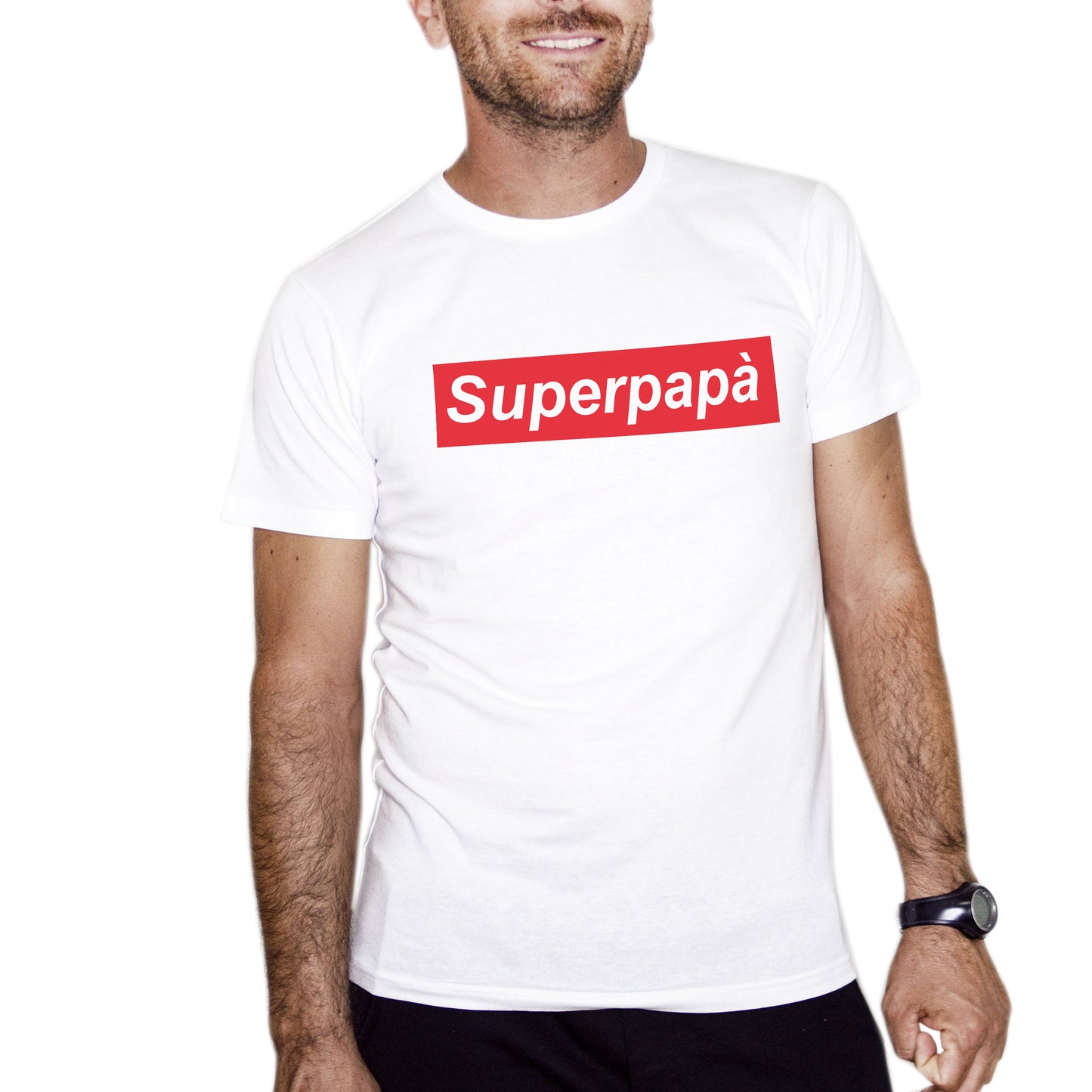 Maroon T-Shirt Divertente Festa del Papà -  Superpapa - Father's Day - Chooseurcolor CucShop