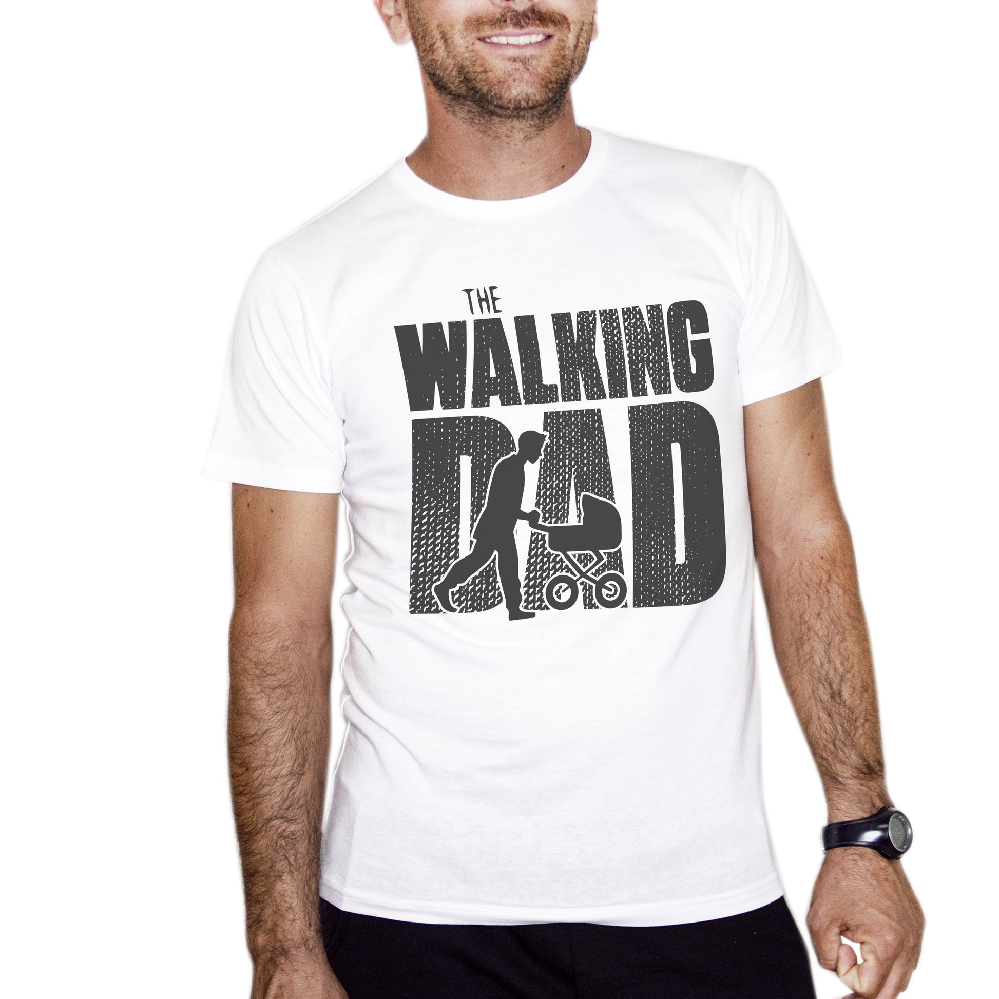 Dark Slate Gray T-Shirt Divertente Festa del Papà - The Walking Dad - Father's Day - Chooseurcolor CucShop