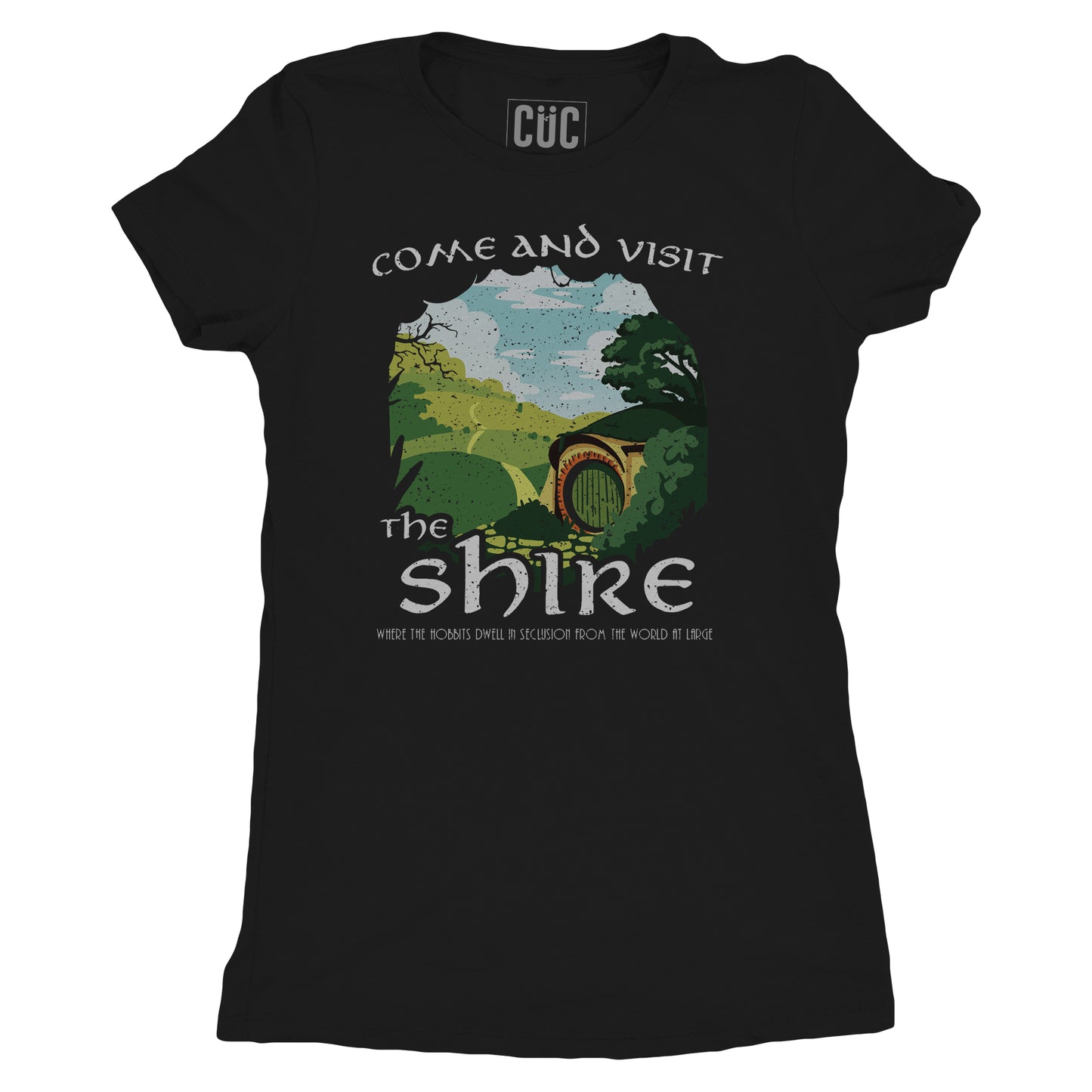 Dark Olive Green T-Shirt Come and visit The Shire - il signore degli anelli - FILM Choose ur color CucShop