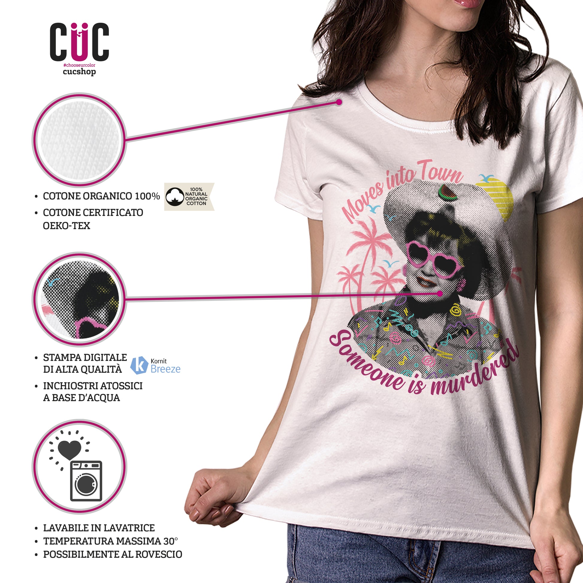 T-Shirt Jessica Fletcher Summer Edition - Famous people - #chooseurcolor - CUC chooseurcolor