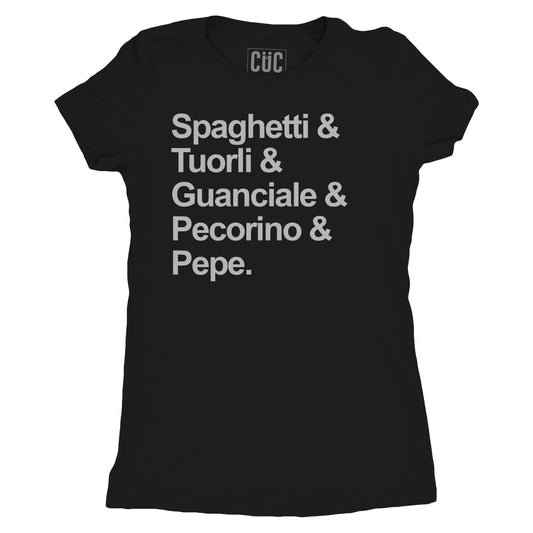 T-Shirt Carbonara - Ricetta della pasta italiana per eccellenza - MUSIC Choose ur color - CUC chooseurcolor