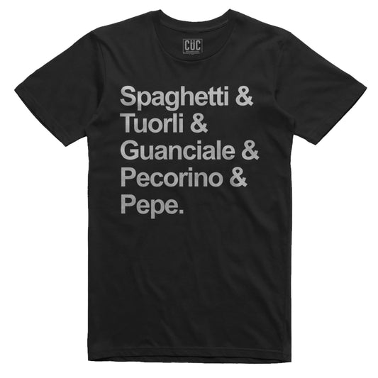 T-Shirt Carbonara - Ricetta della pasta italiana per eccellenza - MUSIC Choose ur color - CUC chooseurcolor