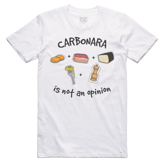 T-Shirt Carbonara - Ingrediente per fare una perfetta pasta - MUSIC Choose ur color - CUC chooseurcolor