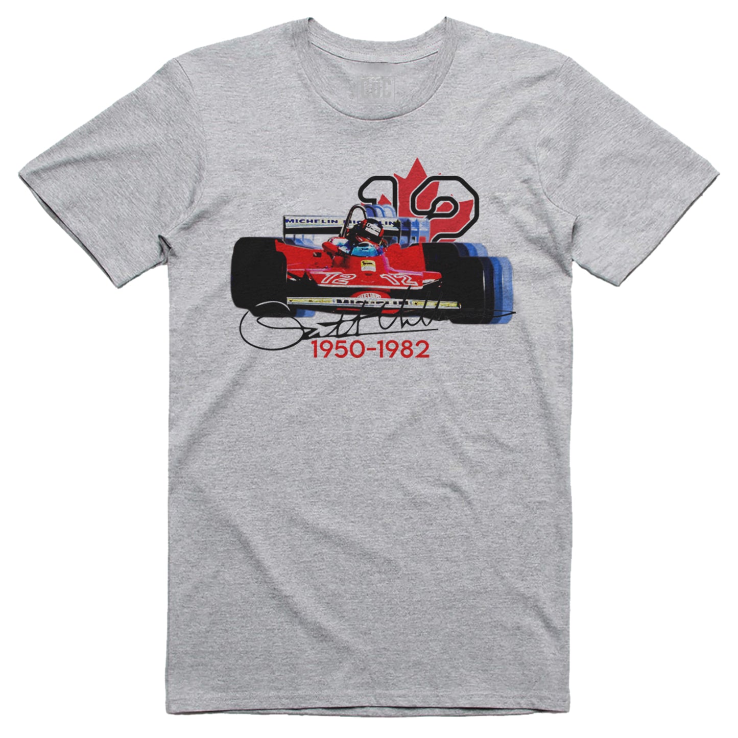 CUC T-shirt gilles villeneuve - Campione formula 1 Icona automobilismo - Icon - #ChooseurColor - CUC chooseurcolor
