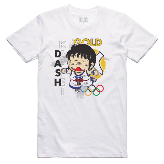 T-Shirt Gigi la Trottola versione Olimpiadi - Dash Kappei Olimpics - Cartoon Anni 80 - #chooseurcolor - CUC chooseurcolor