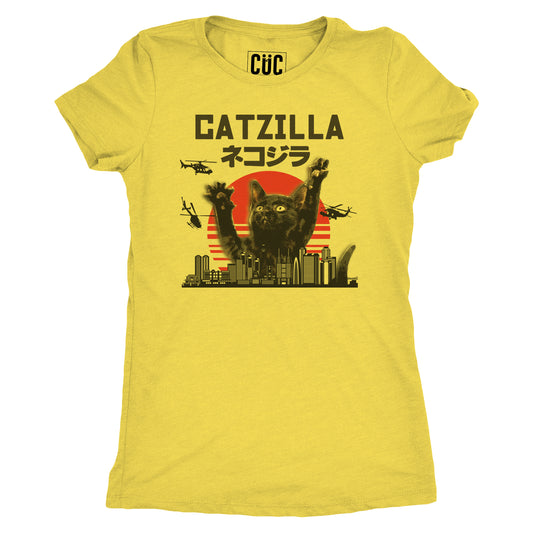 CUC T-Shirt Catzilla - maglia simpatica amanti dei Gatti - Cat Lovers - #chooseurcolor - CUC chooseurcolor