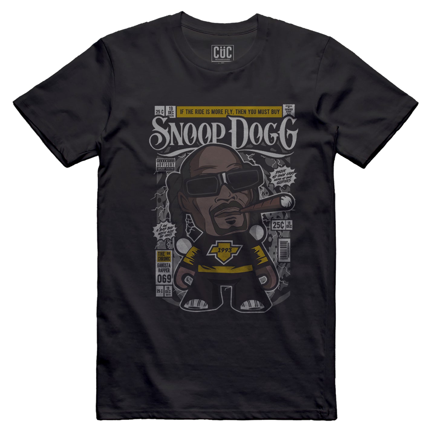 CUC T-Shirt Music Pop Style - Snoop Weed Master - #chooseurcolor - CUC chooseurcolor