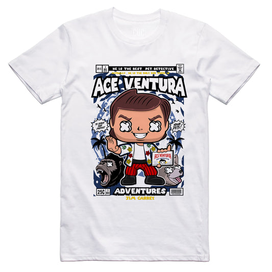 CUC T-Shirt Movie Pop Style - Ace Ventura film anni 90 cartoon - #chooseurcolor - CUC chooseurcolor