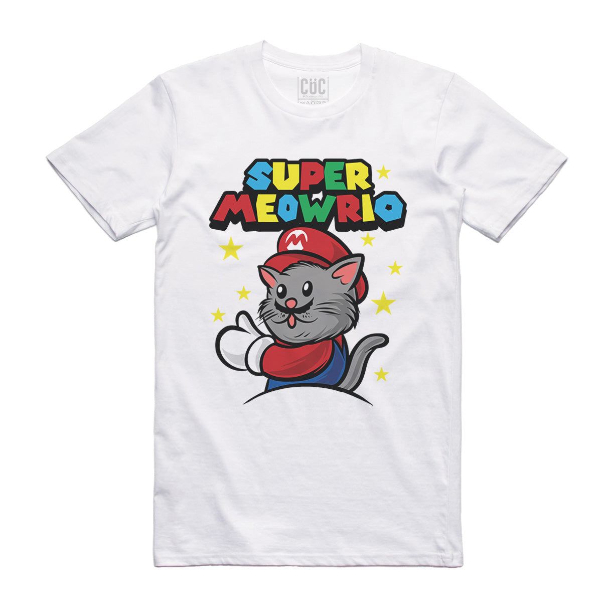 CUC T-Shirt Super Meowario- Cat lovers - #chooseurcolor - CUC chooseurcolor