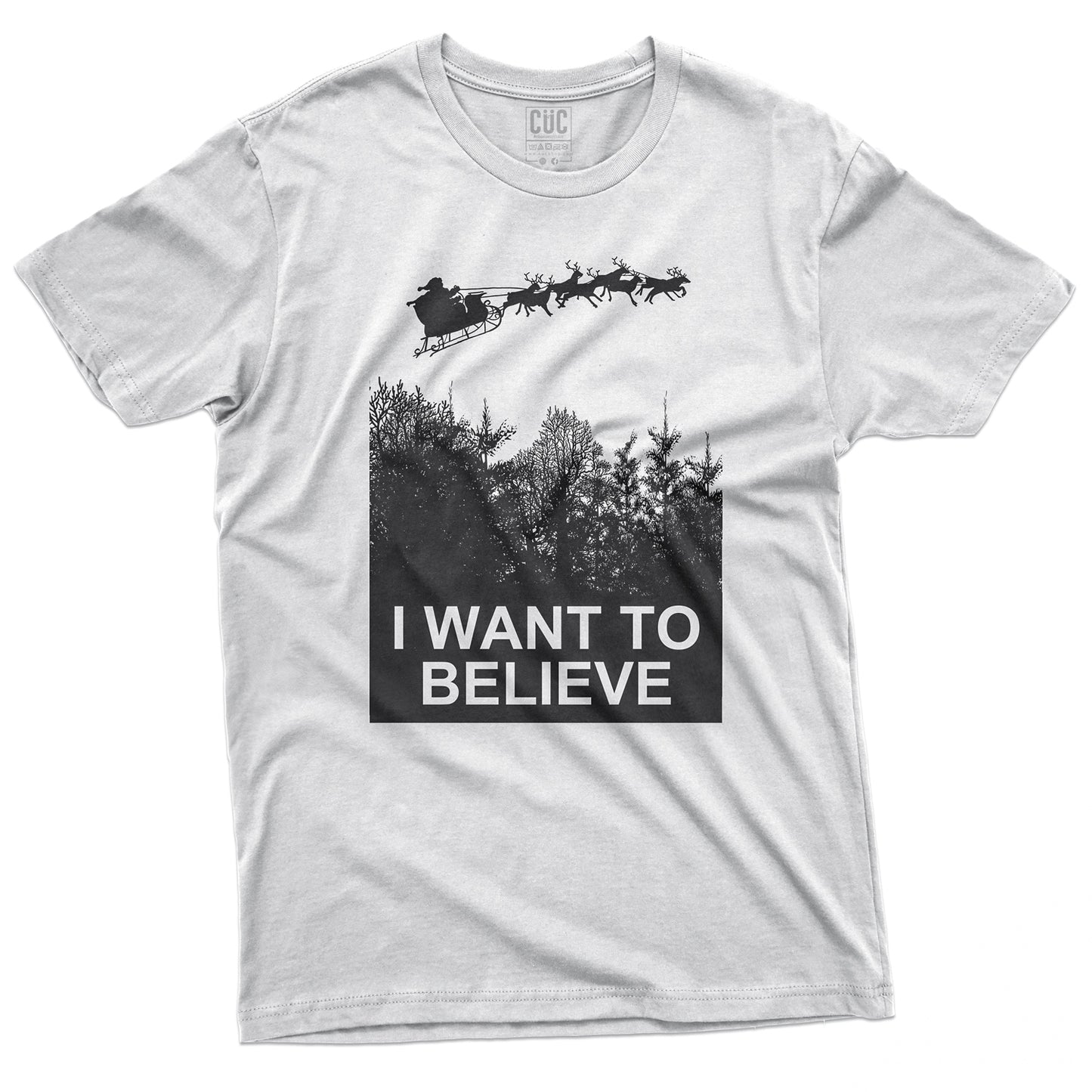 CUC T-Shirt I want to belive Santa Xmas Natale - #chooseurcolor - CUC chooseurcolor