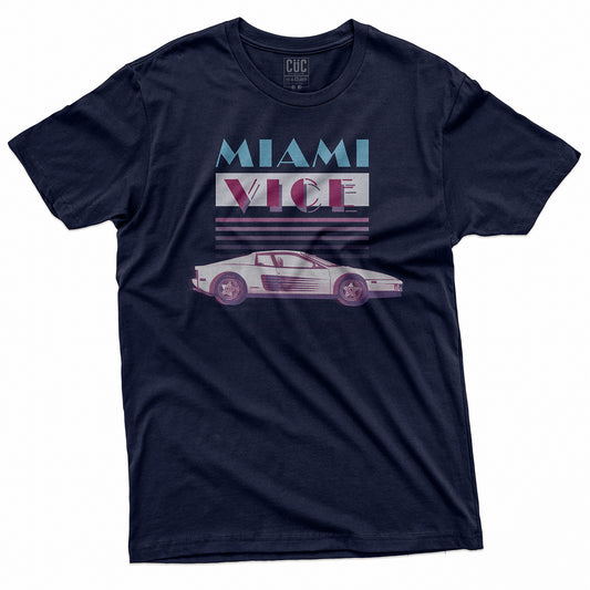 CUC T-Shirt  MIAMI - Miami Vice - TV Cult anni '80  - #chooseurcolor - CUC chooseurcolor