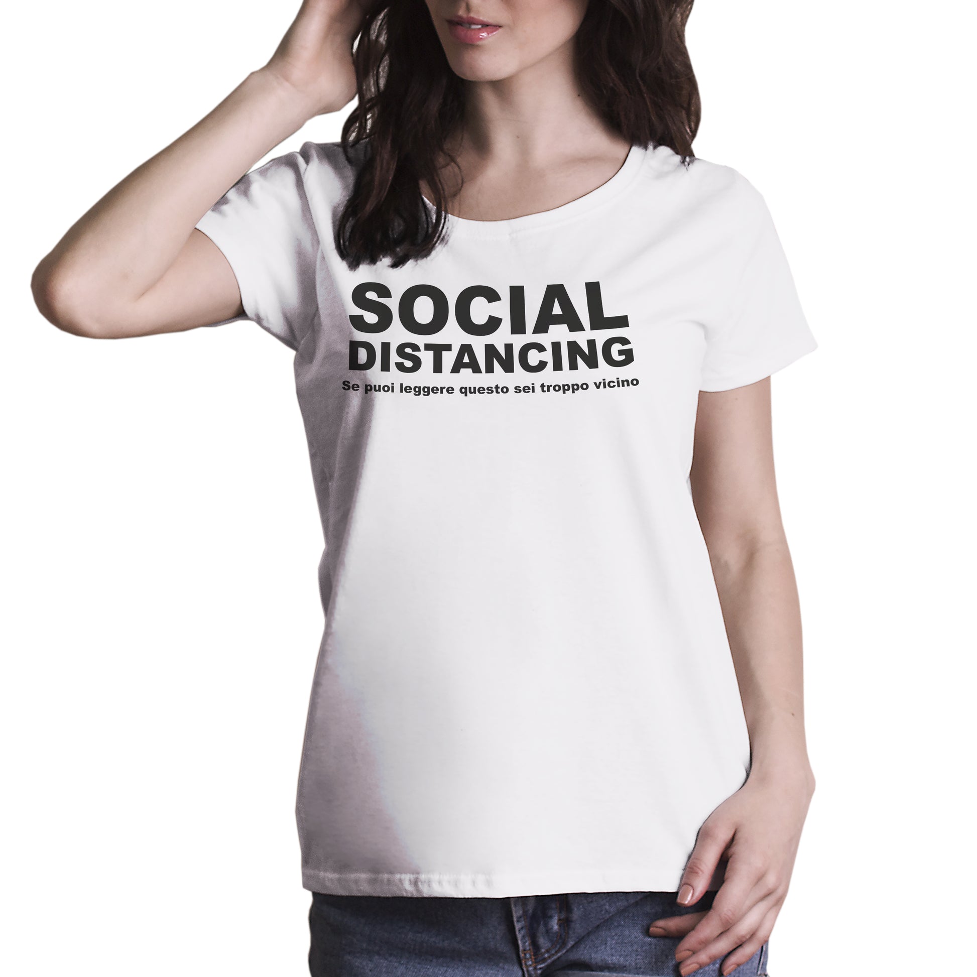 Lavender T-Shirt Social Distancing - se leggi questo sei troppo vicino - divertente - #ChooseurColor CucShop