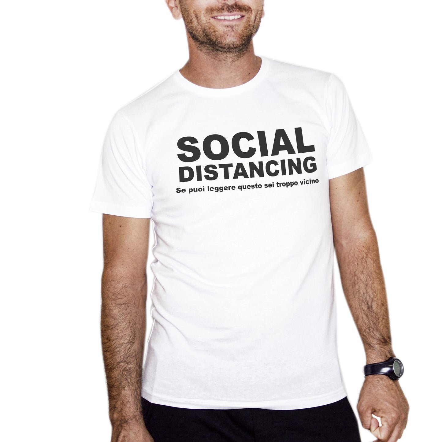 Rosy Brown T-Shirt Social Distancing - se leggi questo sei troppo vicino - divertente - #ChooseurColor CucShop