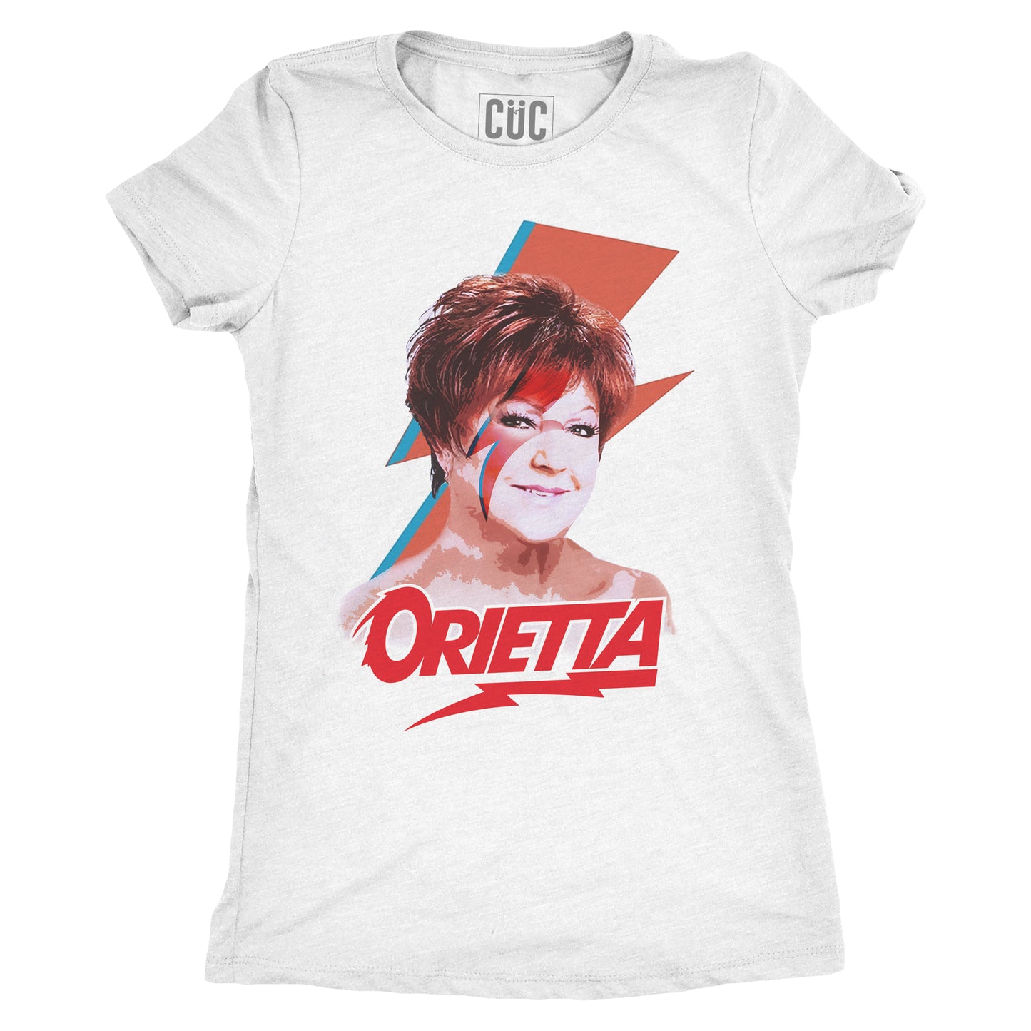 Firebrick T-Shirt Orietta like Bowie Sanremo 2021 - Trash Italiano - MUSIC Choose ur color CucShop