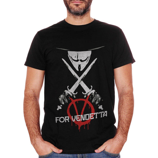 White T-SHIRT V PER VENDETTA CUC